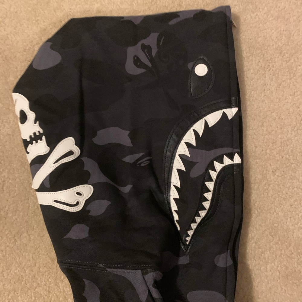 Bape A Bathing Ape X NBHD Shark Hoodie Medium - Picture 8 of 8